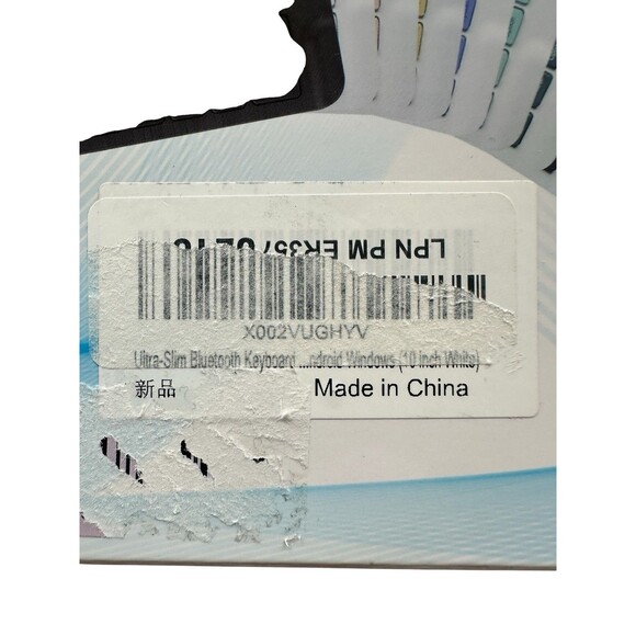 K350 Multi-Device Bluetooth Keyboard Rechargeable White Wireless Ultra Slim - Picture 5 of 6